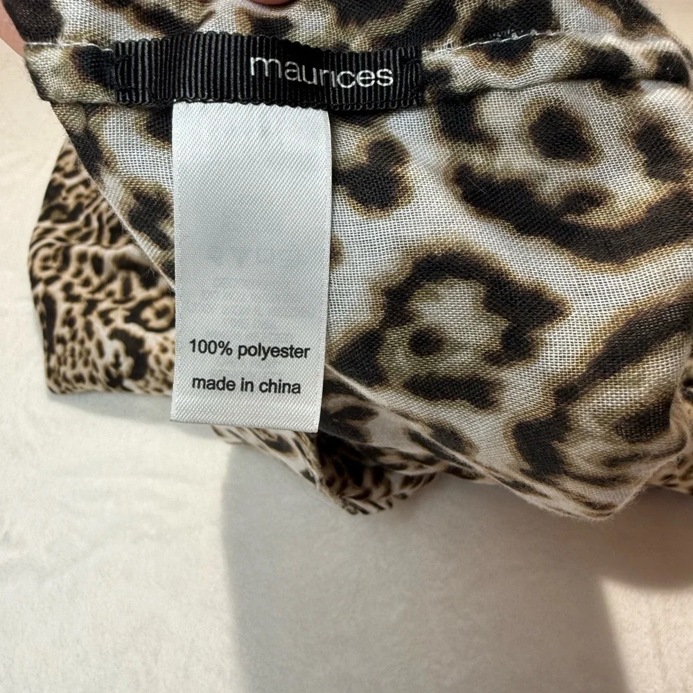 Maurices Leopard Print Infinity Scarf